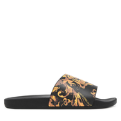 Versace Jeans Couture Nizki natikači rjava/svetlo rjava/temno rumena/črna
