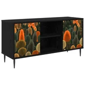 vidaXL TV omarica ZAANDAM 102 x 33 x 51 cm Črni hrast Inženirski les