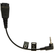 JABRA QD Cord to 2,5mm pin plug, angulate, 15cm, e.g. for Panasonic GB500, PLX CA40