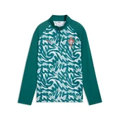 PUMA Portugal Warmup Quarter-Zip Top Youth, Football, Green Lagoon/Ruby Shimmer, 13-14Y