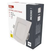 LED vgradno svetilo NEXXO, kvadratno, belo, 7W, nevtralno bela