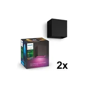 Philips - KOMPLET 2x LED RGBW prigušiva spoljašnja svetiljka Hue RESONATE LED/8W/230V IP44