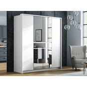 Garderobna omara Honolulu 135 (Bela) Bela, 217x200x65cm, Vrata omare: S tečaji