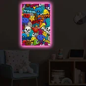 Wallity Slika sa LED osvetljenjem 4570POPARTDACT-010, 45x70 cm