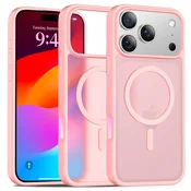 Overboard Komplet mat ovitkov za iPhone 17 Pro Max z MagSafe, mat roza + zaščita za zaslon