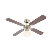 ZEVENTI - Plafonski ventilator NAVAGIO 1xE27/60W/230V smeda