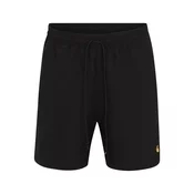 Carhartt WIP Kratke kopalne hlače Chase med/črna
