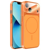 AVIZAR Ovitek za iPhone 13 MagSafe mat steklo AG Glass, Oranžna, (5000274794)