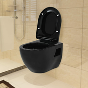 Den Viseča WC školjka keramična črna