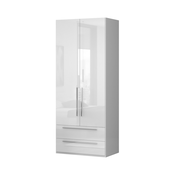 JELA Plakar P22/PN - kolekcija Piano - Kristalno bela/Kristalno Bela HG Lak - 92x224x56 cm