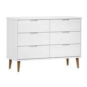 Vidaxl Predalnik MOLDE 113x40x80 cm trdna borovina