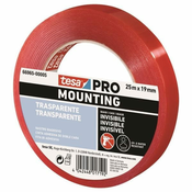Tesa PRO montažni trak - obojestranski, prozoren, 19 mm x 5 m