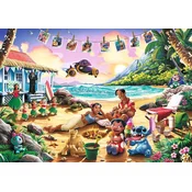 Trefl - Puzzle Premium Plus: Lilo and Stitch Beach Party - 1 000 kosov