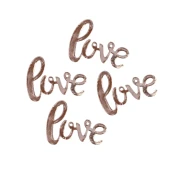 ginger ray namizni okrasni konfeti z napisom love (rose gold)