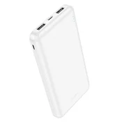 Hoco Powerbank Hoco 10000 mAh 2,1 A J100, bela