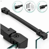 Zgornji nosilec stabilizatorja za stensko tuš kabino 50 CM, mat črn