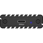 IcyBox IB-1917M-C32a ohišje za 1x M.2 NVMe SSD z USB-C 3.2 Gen 2x2 do 20 Gbit/s