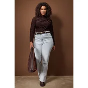 Trendyol Curve Ženska bluza Tbbaw26Af00104, Braon