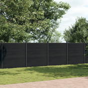 VIDAXL WPC panel za ogradu (1218x186cm), sivi