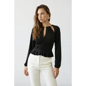 Trendyol Milla ženska bluza TPRAW24BZ00053, crna