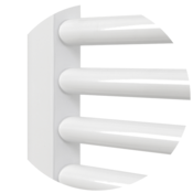BIAL kopalniški radiator Alta Midd (750x1694mm), bel