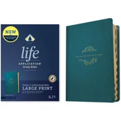 KJV Life Application Study Bible, Third Edition, Large Print (Red Letter, Leatherlike, Teal Blue, Indexed)