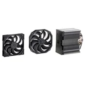 Endorfy ENDORY FORTIS 5 DUAL FAN SPC307 CPU hlajenje, črni radiator, 14/12 cm, 220W, univerzalna kompatibilnost, hitro pošiljanje