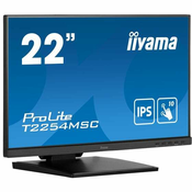 55.9cm/22“ (1920x1080) Iiyama ProLite T2254MSC-B1AG 16:9 FHD IPS Touch 4ms 60Hz HDMI DP Speaker Black