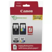 CANON PG-560 (3713C008), originalna tinta, crna + šarena