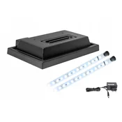 shumee Pokrov za akvarij 40x25 črn + bela LED osvetlitev 5630