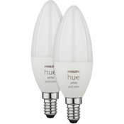 Philips Hue Ambiance LED-Bulb E14 2er 35671900 Leuchtmittel RGB, 470lm