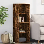 Vidaxl Visoka omara dimljeni hrast 40x41x124 cm inženirski les