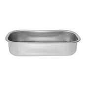 STEEL PAN Podolgovat pekač 30x11xh8cm / inox