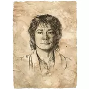 The Lord of the Rings - Umetniški tisk s portretom Bilba Bagginsa