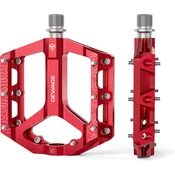 shumee Kolesarska pedala Gewage Red Aluminum Platform 3 s 3 zatesnjenimi ležaji