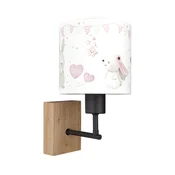 Brilagi - Zidna lampa BOBO WOOD 1xE27/25W/230V hrast/crna/krem/zecici