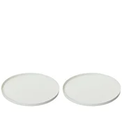 Dekordom novogodišnja dekoracija - deco plate iron set 2pcs 35cm 386509 - white - kmg ( 043341 )