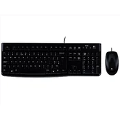 LOGITECH tipkovnica + miš - MK120 žicana kombinacija USB, UK 920-002552