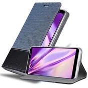 Cadorabo CADORABO Ohišje, združljiv s HTC v temno modri barvi - zaščitni pokrov z magnetnim zapiranjem, stoječo funkcijo in režo za kartico, (20568605)