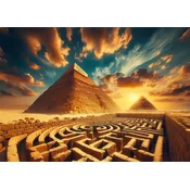 Art puzzle - Puzzle Egiptovske piramide - 1 000 kosov