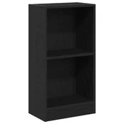 Vidaxl Knjižna omara črna hrast 40x24x76 cm inženirski les