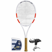 Tenis reket Babolat Pure Strike 97 - white/red/black + naciąg + usługa serwisowa