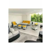 HANAH HOME Baštenska garnitura Rondi Yellow