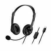Genius slušalice HS-230U, USB-C, crne