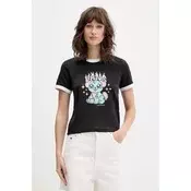 VANS Majica Puppy Ringer  meta / roza / črna / bela