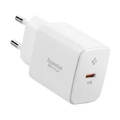 SPIGEN SPIGEN ESSENTIAL POLNILEC ZA LIGHTNING IPHONE 20W WHITE HITRO POLNJENJE, (5000062428)