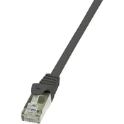 LogiLink RJ45 omrežni kabel CAT 5e F/UTP [1x RJ45 konektor - 1x RJ45konektor] 1 m črna LogiLink