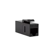 Logilink Cat.5e Keystone inline konektor, UTP, širine 14,5 mm, crni