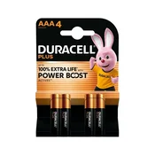 DURACELL AAA baterije DURACELL Plus Power Boost, 4 kosi, (5000158924)