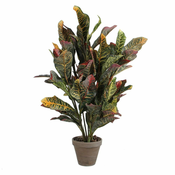 slomart dekorativna rastlina mica decorations croton zelena pvc (73 x 40 cm)